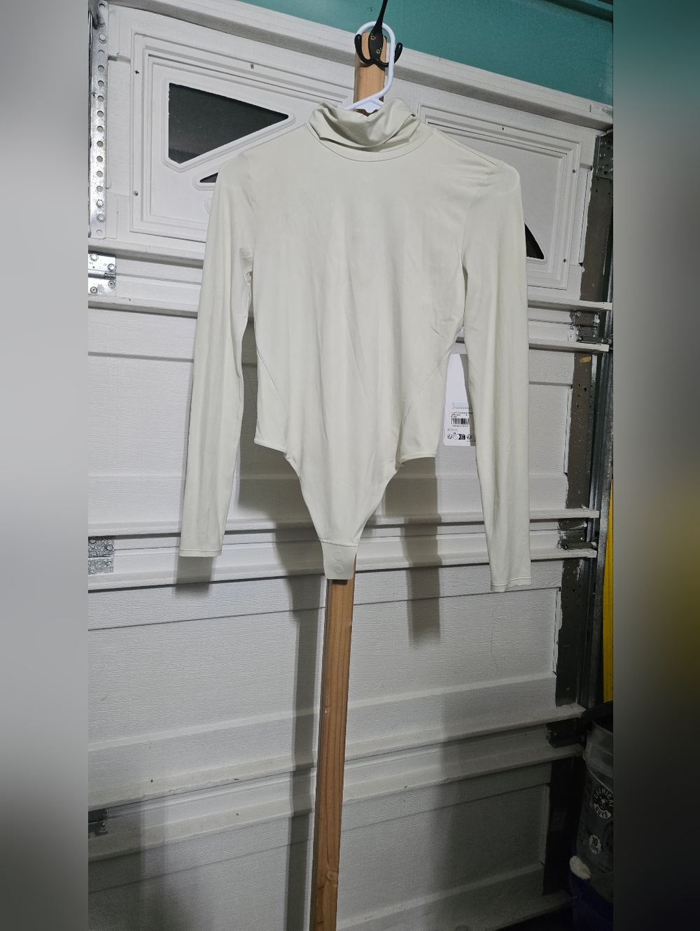 lululemon athletica Cream Long-Sleeve Turtleneck Bodysuit